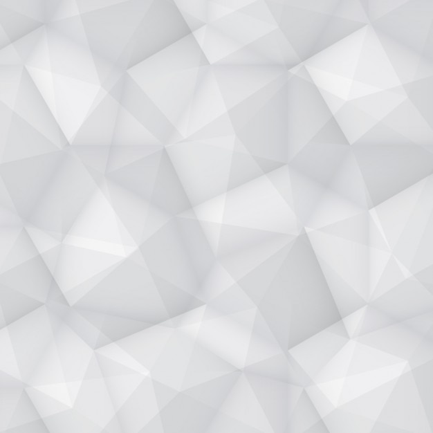 White polygonal background design