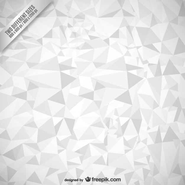 White polygonal background