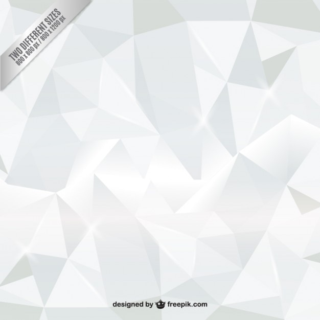 White polygons background