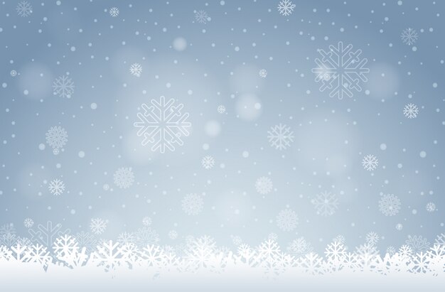 A white snowflake background