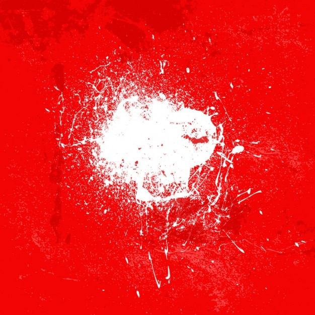 Free vector white stain grunge on a red background