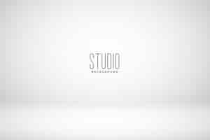 Free vector white studio empty room background