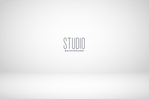 White studio empty room background