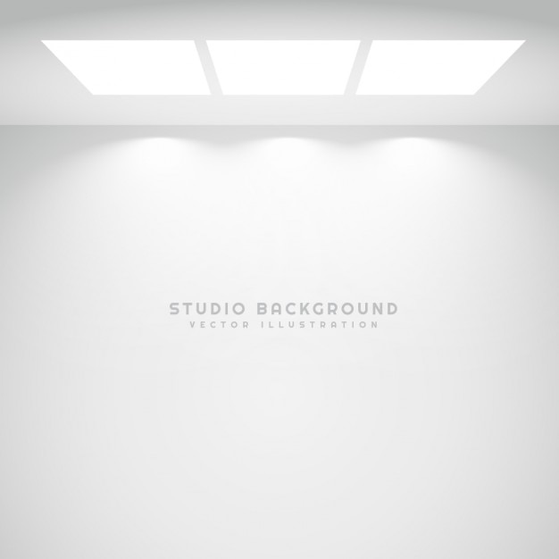 Free vector white studio lights background