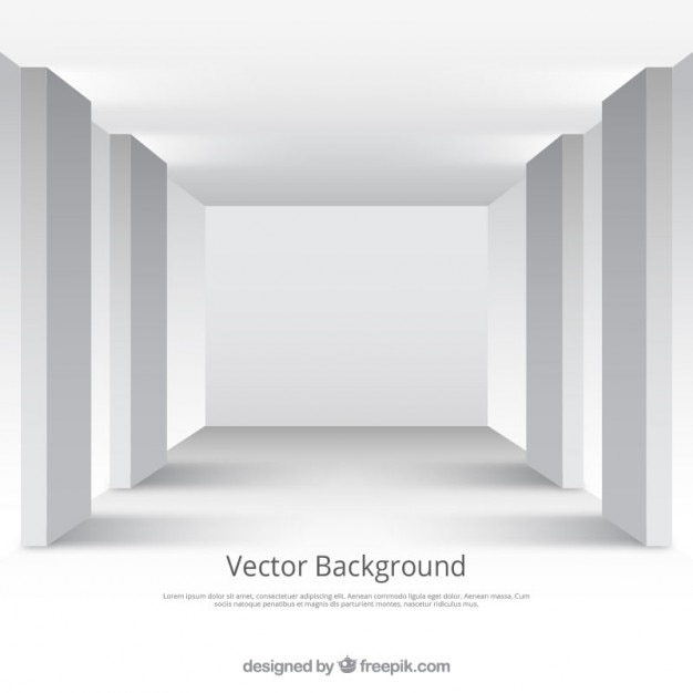 Бесплатное векторное изображение Белая комната-студия