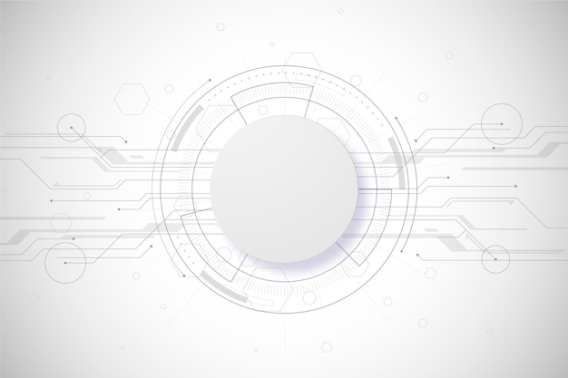 Free Vector | White technology background concept