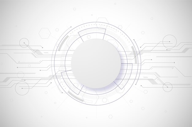 White technology background concept