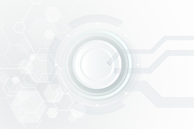 Free vector white technology background