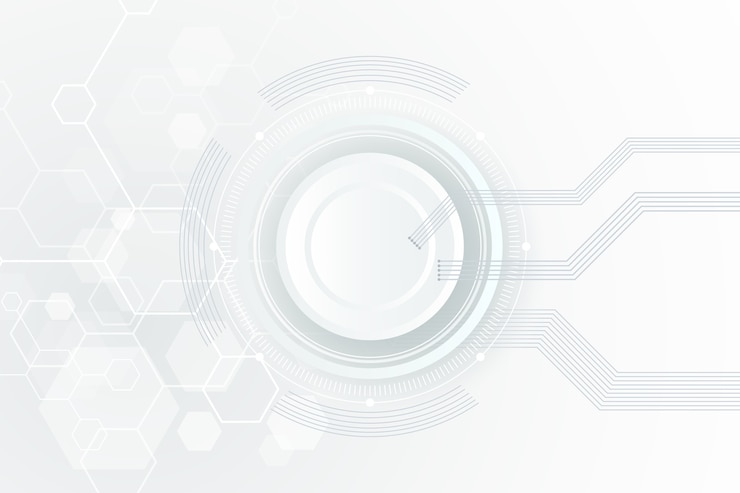 Free Vector white technology background