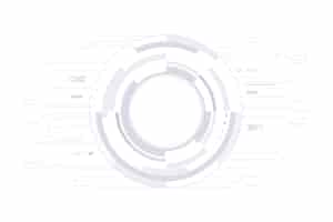 Free vector white technology background