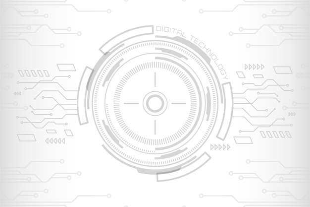 Бесплатное векторное изображение Белый технологический фон