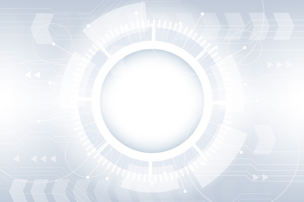 Free vector white technology background