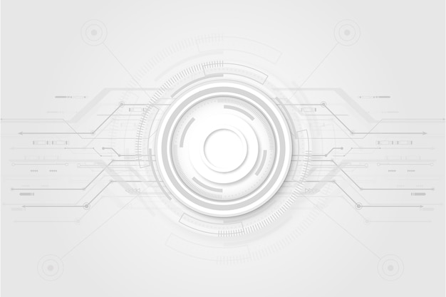 Бесплатное векторное изображение Белый технологический фон