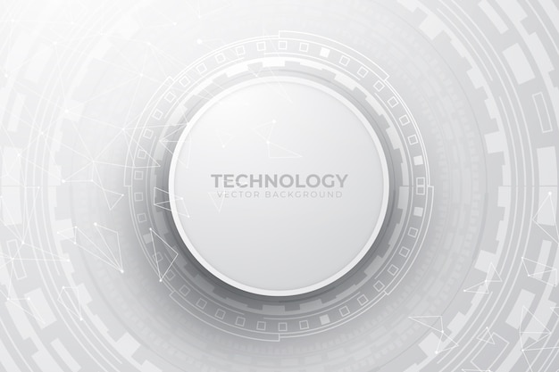 Free vector white technology background