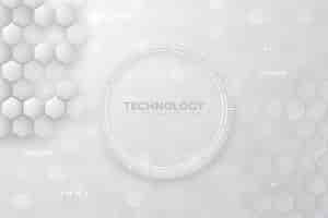 Free vector white technology background