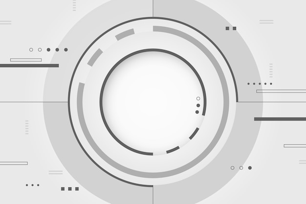 背景の白い技術コンセプト