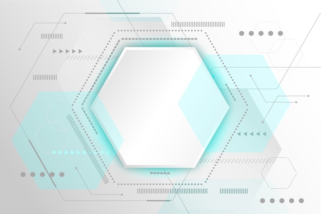 無料ベクター 白い技術の壁紙