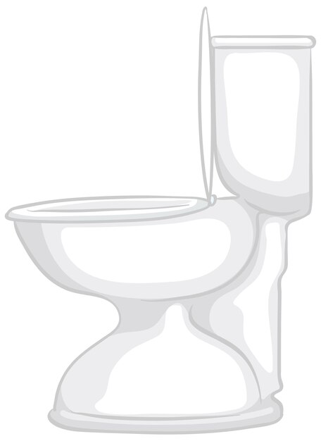 A white toilet isolated on white background