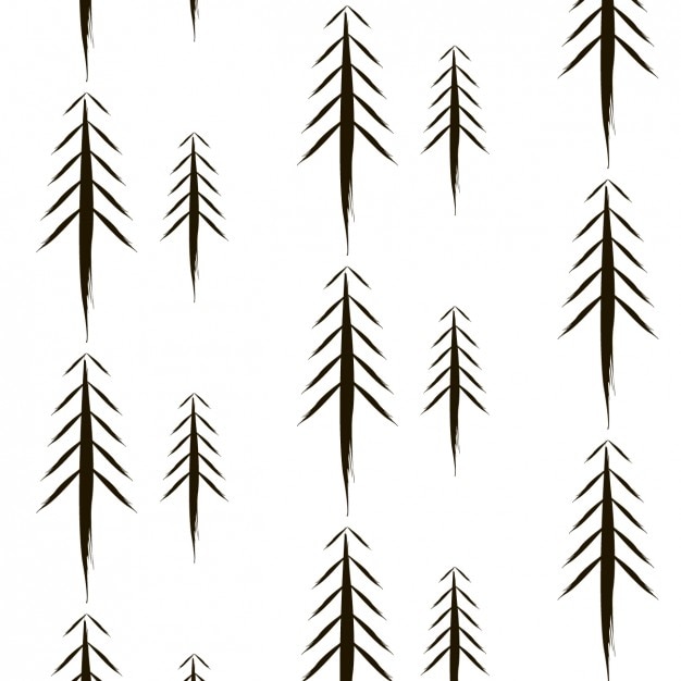 Free vector white tree pattern