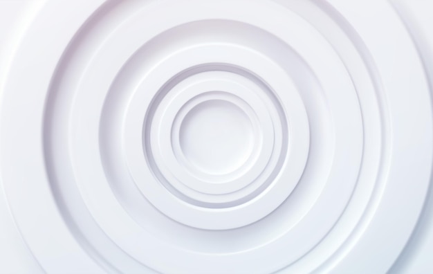 White volumetric concentric circles