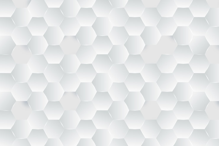 Free Vector white wallpaper theme in 3d paper style