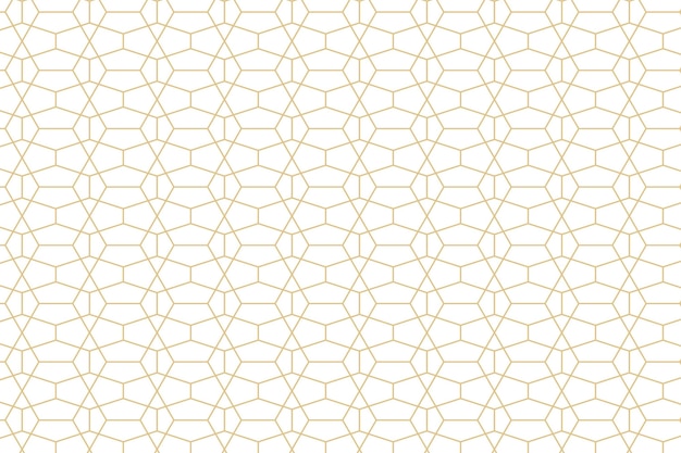 Free vector white with golden geometric pattern