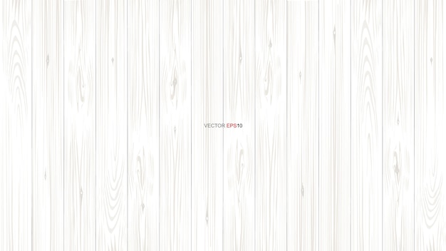 White wood pattern and texture for background. Premium Vector