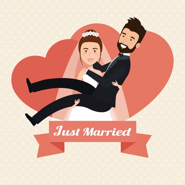 wife lifting housband married characters