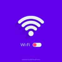 Бесплатное векторное изображение wifi background design