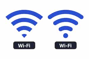 Free vector wifi symbols with wifi word