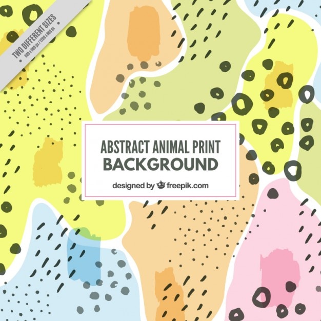 Free vector wild abstract animal background