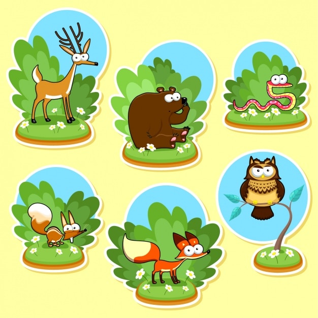 Free vector wild animals collection