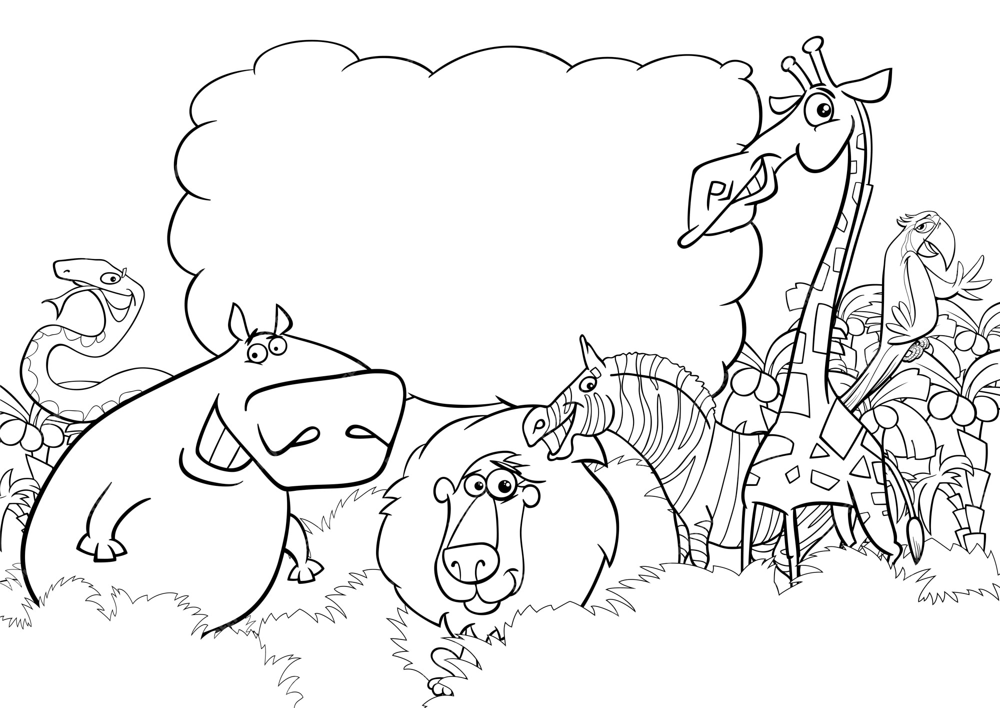 61 Collection Coloring Pages Wild Animals  Latest HD