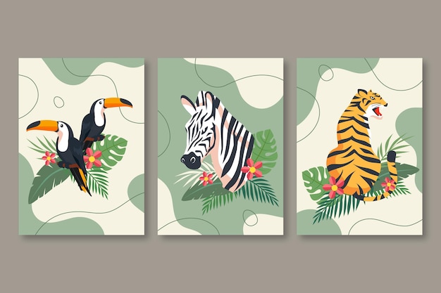 Wild animals covers collection