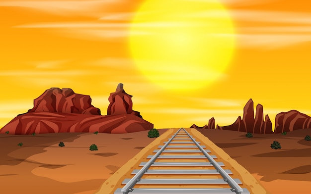 Free vector a wild west background