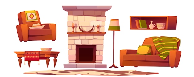 Free vector wild west living room stuff. western rustic style