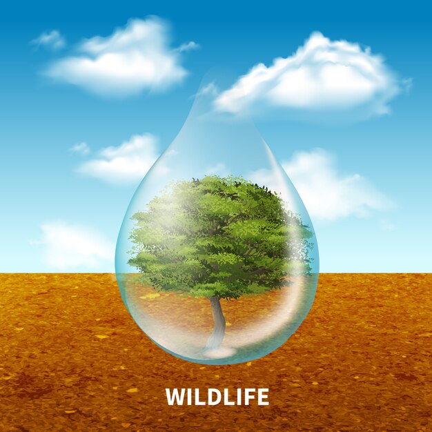 Рекламный плакат о дикой природе