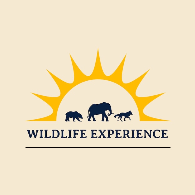 Free vector wildlife logo template design