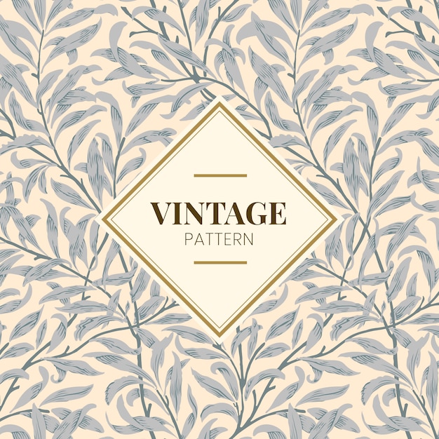 Free Vector willow bough by william morris