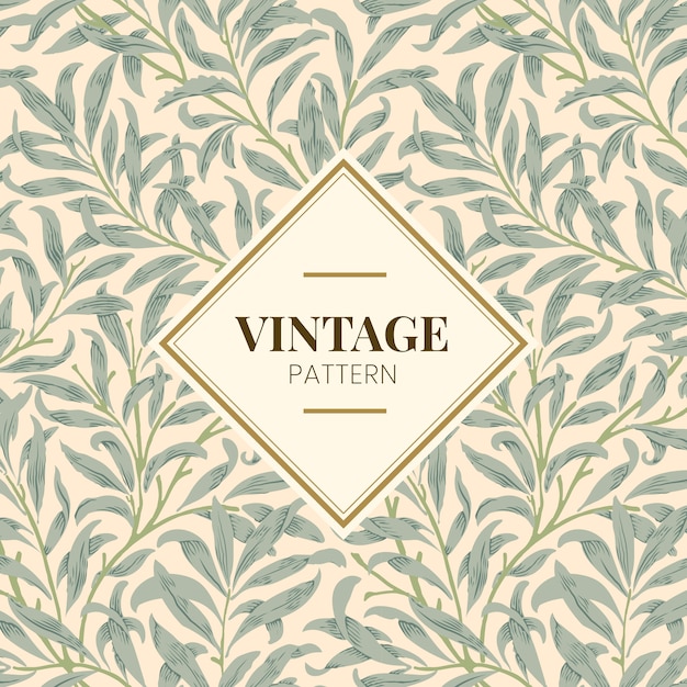 Free Vector willow bough by william morris 