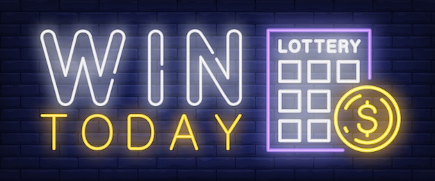 Win today neon sign