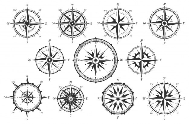 方位磁針 画像 無料のベクター ストックフォト Psd