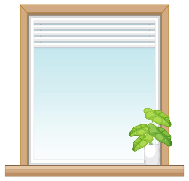 Free vector a window for apartment building or house facade