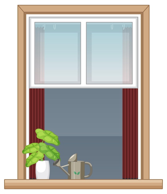 A window for apartment building or house facade