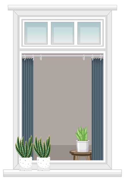 A window for apartment building or house facade