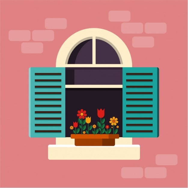 Free vector window background design