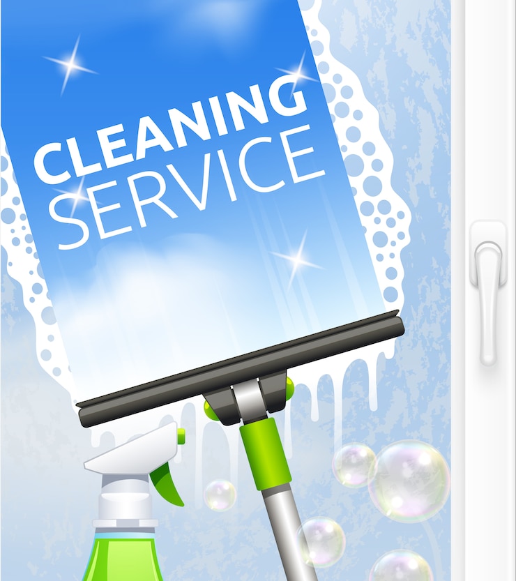 Free Vector window cleaning service concept 