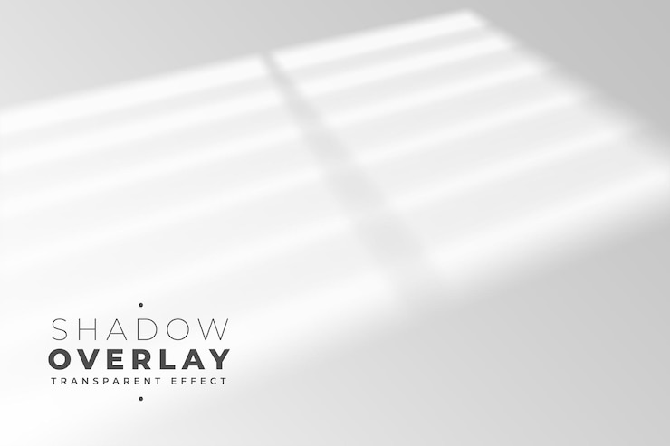 Free Vector window shadow overlay effect indoor background
