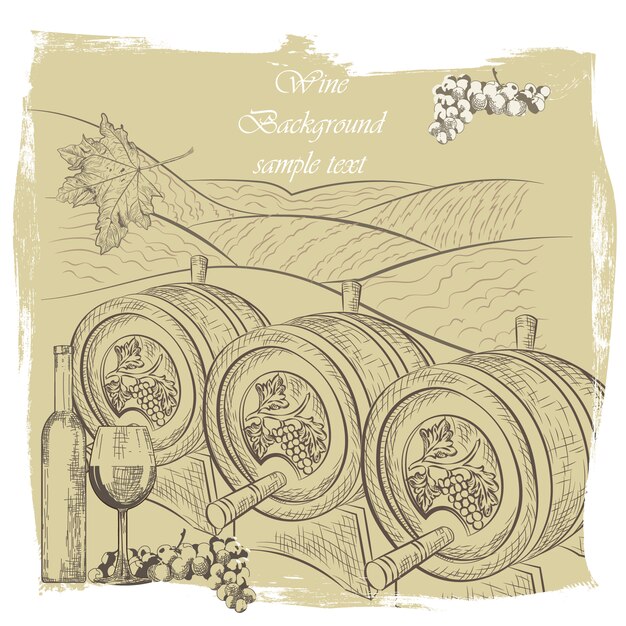 Wine  background design