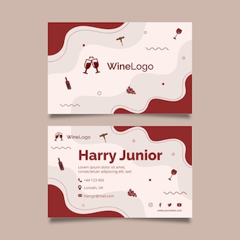 Wine double-sided business card